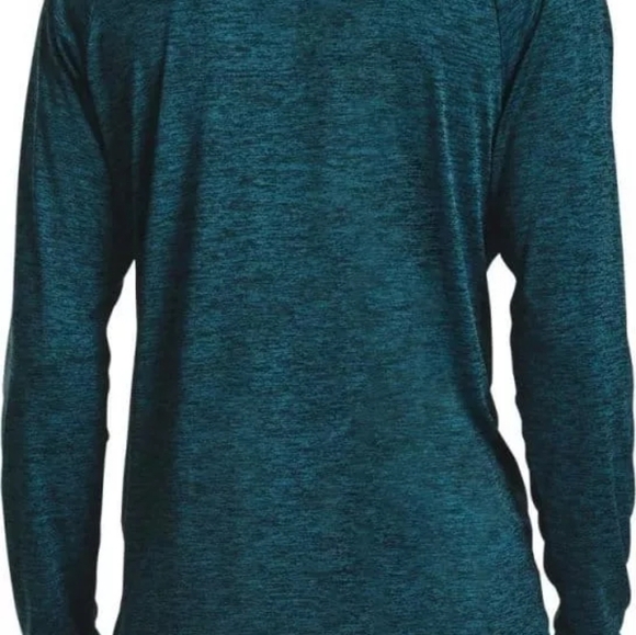Men's UA Tech™ ½ Zip Long Sleeve Loose Fit Heather Teal Pullover XL - Picture 2 of 8